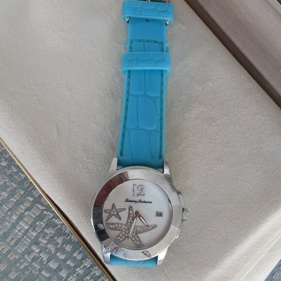 Tommy Bahama Women's Watch Bimini Crystal MOP Silver Dial Starfish TB2140 BLUE - Picture 1 of 10
